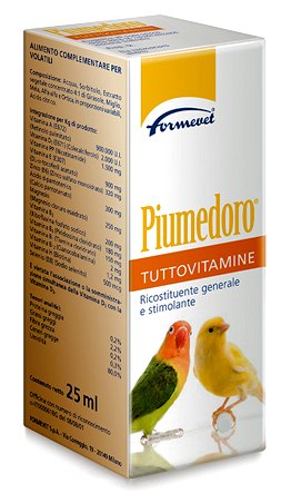 Piumedoro integratore vitaminico per uccelli